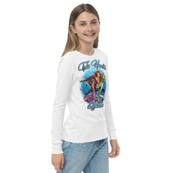 Mermaid, Hammerhead Shark & Seahorse Youth long sleeve tee