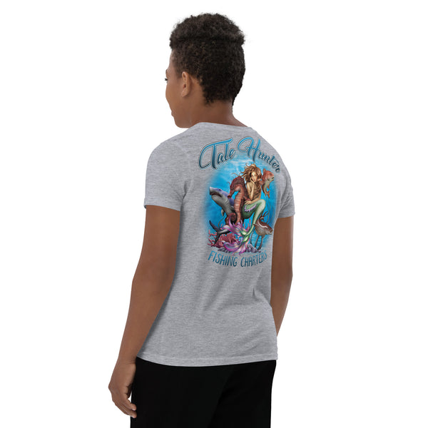 Mermaid, Great White, Cobia & Seahorse 8-20 Youth Short Sleeve T-Shirt