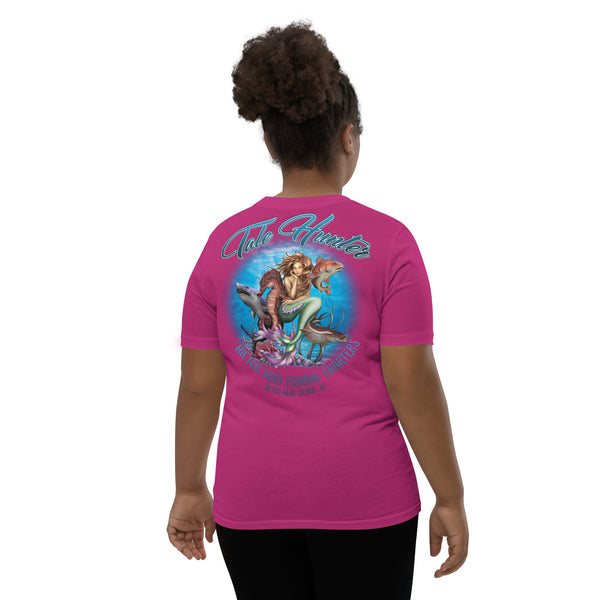 Mermaid, Great White Shark & Seahorse 8-20 Youth Short Sleeve T-Shirt