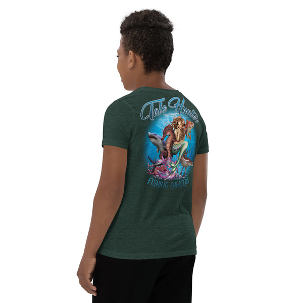 Mermaid, Great White, Cobia & Seahorse 8-20 Youth Short Sleeve T-Shirt