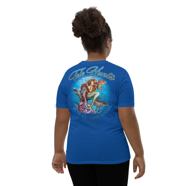 Mermaid, Great White Shark & Seahorse 8-20 Youth Short Sleeve T-Shirt